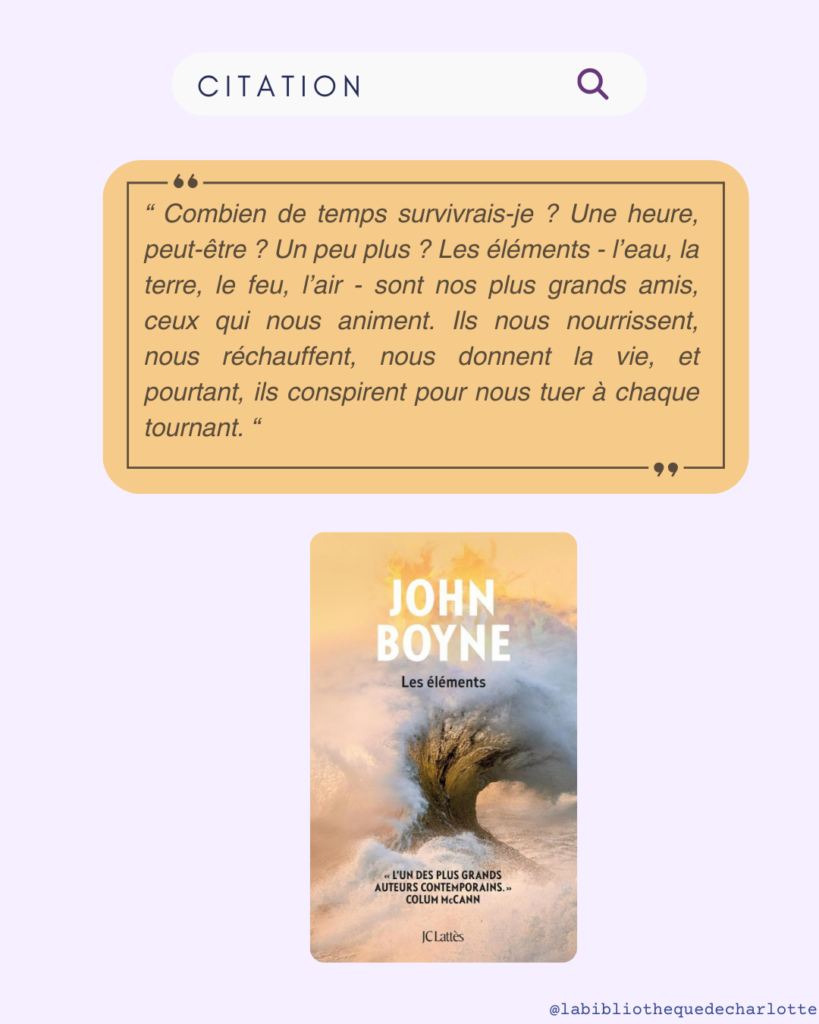 Les éléments - John Boyne